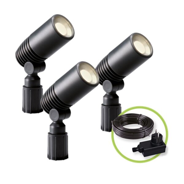 Garden Lights Alder 3-er Set - Strahler