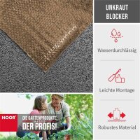 Unkrautblocker für Rindenmulch braun 0,9x10m