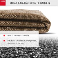 Unkrautblocker für Rindenmulch braun 0,9x10m