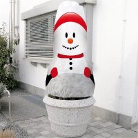 Winterschutz Vlieshaube Schneemann B 130 x H 160cm