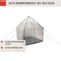 IGLU XL PRO Überwinterungszelt 180 x 180 x 220 cm