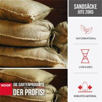 Sandsäcke Jute 20kg (30 x 60 cm) 10er Pack