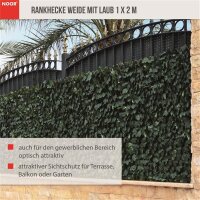 Rankhecke Weide mit Laub Laubhecke Spalier 1x2 m