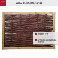 Mobile Trennwand Weide 90 x 120 cm