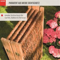 Paravent aus Weide Sichtschutz Weidenparavent