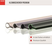 15 Premium Klemmschienen für Sichtschutzstreifen