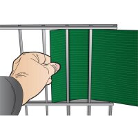 Sichtschutzstreifen PVC 0,19x2,55m Zaunblende Hart