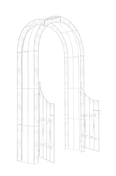 Rosenbogen m. Tor Sina, weiß