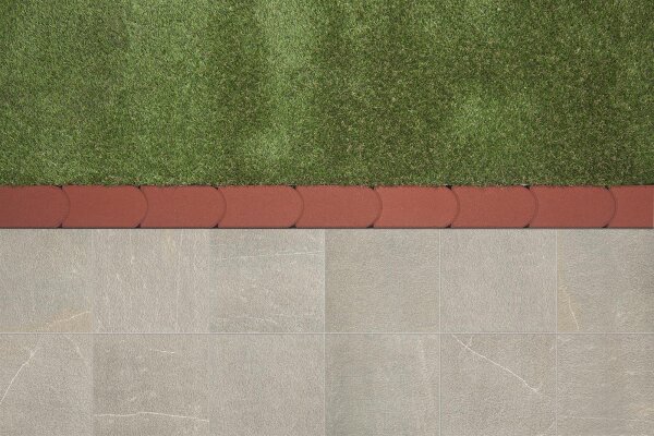 Beton Mähkanten Stein Rot