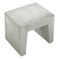 Beton-U-Element Grau