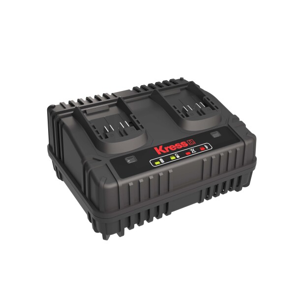 Kress 2x20V Dual-Akkuladegerät 15 A, color box