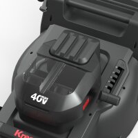 KRESS  2*20 V 37 cm bürstenloser Akku-Rasenmäher ohne Antrieb