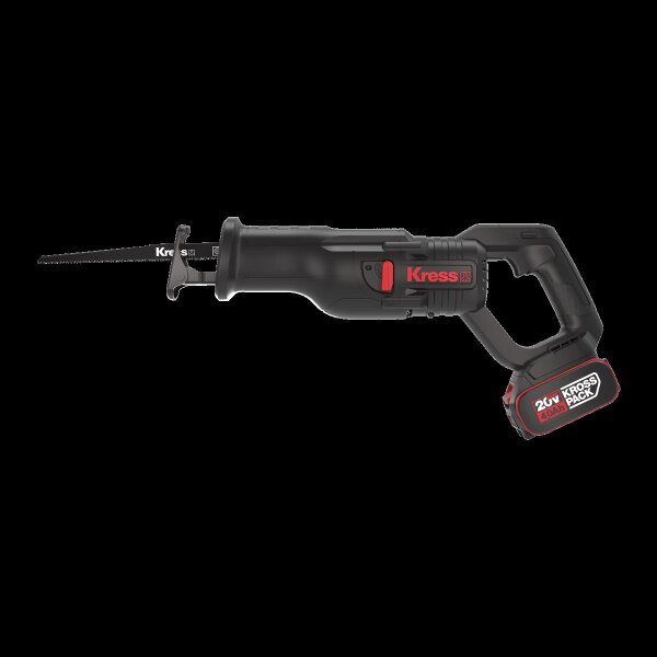 KRESS 20V Säbelsäge KUE01 29 mm , 2*4.0Ah, Ladegerät 6A,color box
