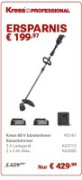 KRESS SET 60V 41cm Akku Trimmer (Kohlefaserschaft) KIT...