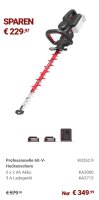 KRESS 60V 63cm Akku Heckenschere KIT inkl. KA3000+KA3713