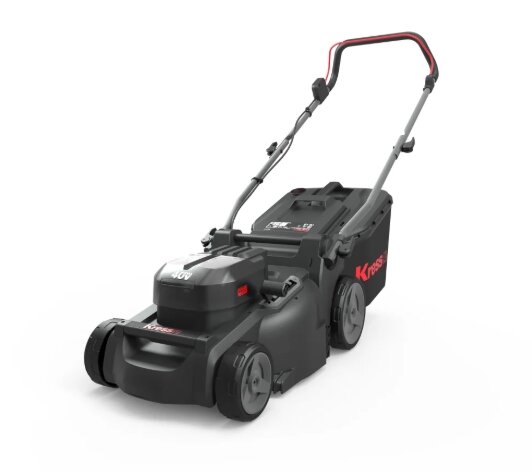 KRESS KG745ET  2x20V 37cm Akkumäher ohne Antrieb KIT inkl. 2xKAB14+1xKAC04