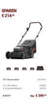 KRESS  2x20V 41cm Akkumäher ohne Antrieb KIT inkl....