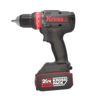 KRESS 20V Akkubohrschrauber KUA72.1 65Nm, 2*4.0Ah, Ladegerät 6A, Stapelbox