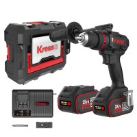 KRESS 20V Akkuschlagbohrschrauber KUC33.9 95Nm, 2*4.0Ah,...