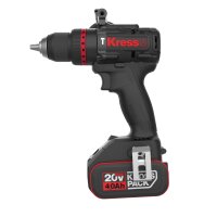 KRESS 20V Akkuschlagbohrschrauber KUC33.9 95Nm, 2*4.0Ah, Ladegerät 6A, Stapelbox