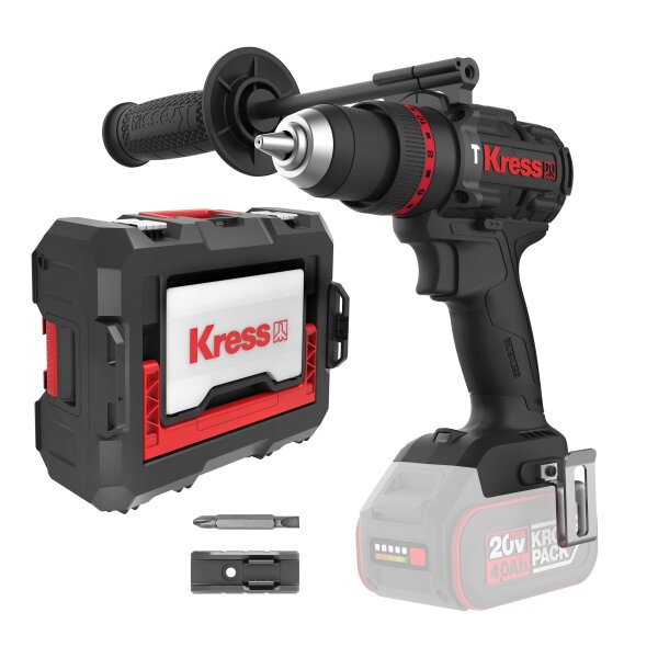 KUC33.91 Kress 20V Akkuschlagbohrschrauber, 95Nm, ohne Akku und Ladegerät, Stapelbox