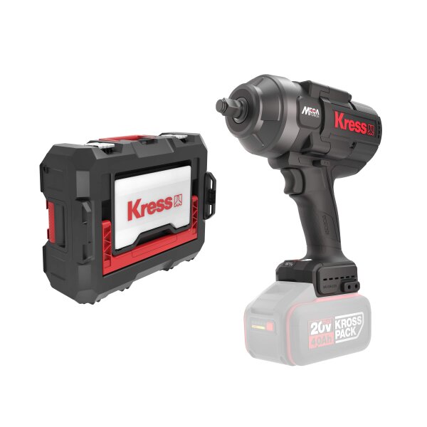 KRESS 20V Akkuschlagschrauber KUB33.91 1/2", 1700Nm, ohne Akku und Ladegerät, Stapelbox