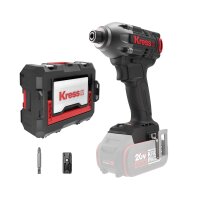 KRESS 20V Akkuschlagschrauber KUB60.91 230Nm, ohne Akku und Ladegerät, 6kant Direktbitaufnahme, Stapelbox