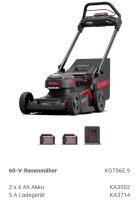 Kress 60-V-Rasenmäher 2x Akku 1 Ladegerät Aktion