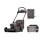 KRESS SET 60V, 46cm Akku Rasenmäher ohne Antrieb inkl. KA3002+3714