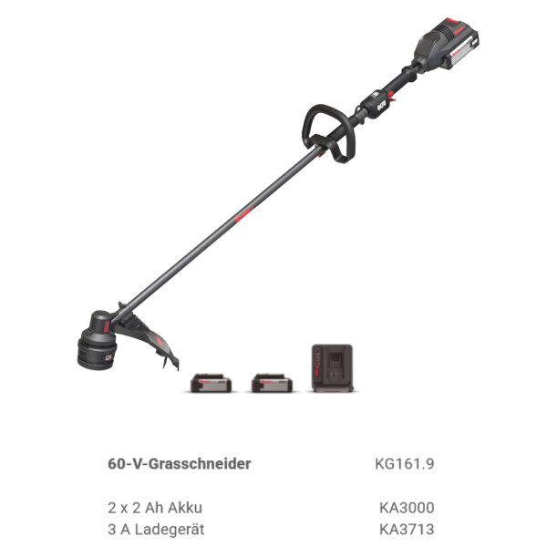 KRESS KG161.9 60 V 41 cm Trimmer 2. Akku Aktion