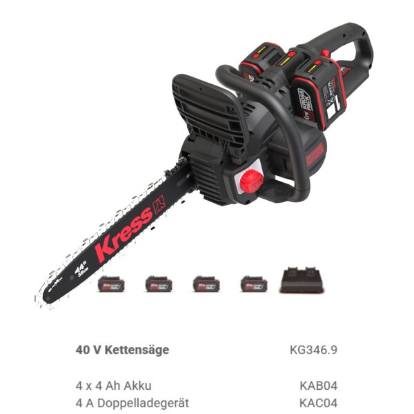 Kress KG346.9 40V 35cm Kettensäge Akku Aktion