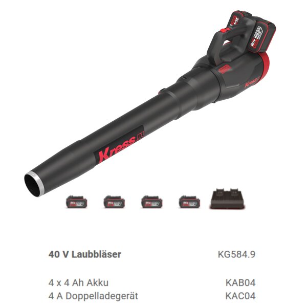 Kress KG584E.9 40V Laubbläser Akku Aktion