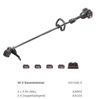 Kress KG154E.9 2x 20V / 40V Akku-Rasentrimmer 38cm Akku...